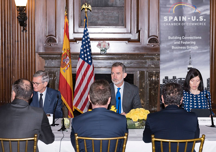 Foto Iberdrola USA (Avangrid) acompaña a Su Majestad el Rey durante su visita a Nueva York.